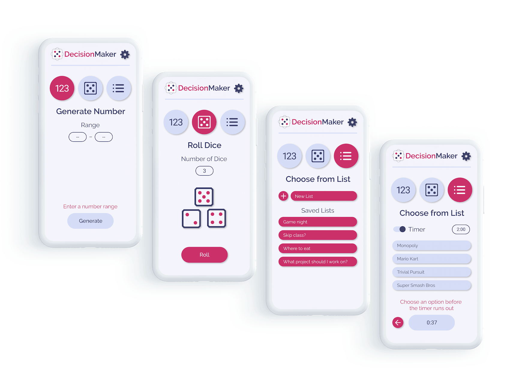 DecisionMaker Mockup