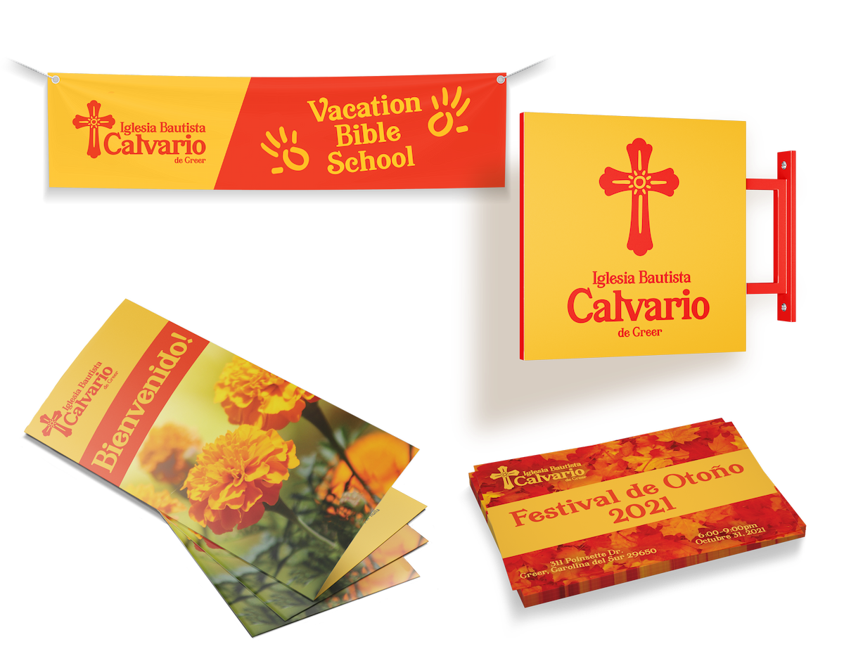 Iglesia Bautista Calvario Brand Mockup